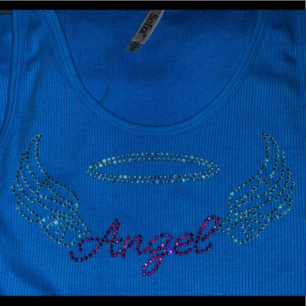 ✨ Angel Rhinestone Tank Top✨ - Picture 5 of 10